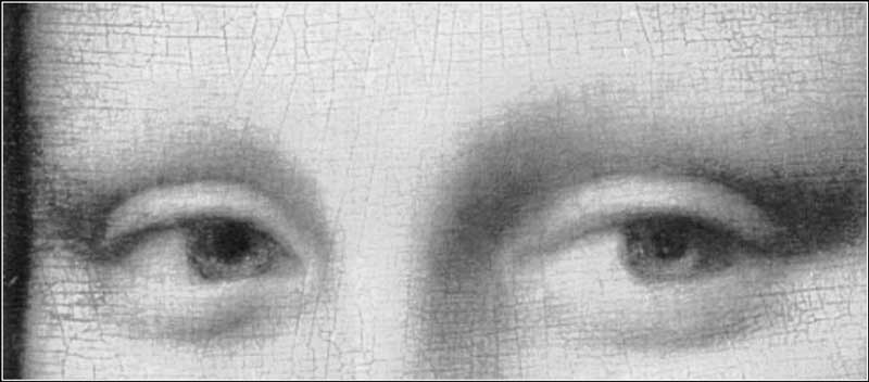 Detail - Eyes of Mona Lisa